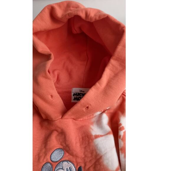 Walt Disney World Orange Tie Dye Sweatshirt/ Hoodie Size Small Genuine Mouseware - Picture 6 of 11